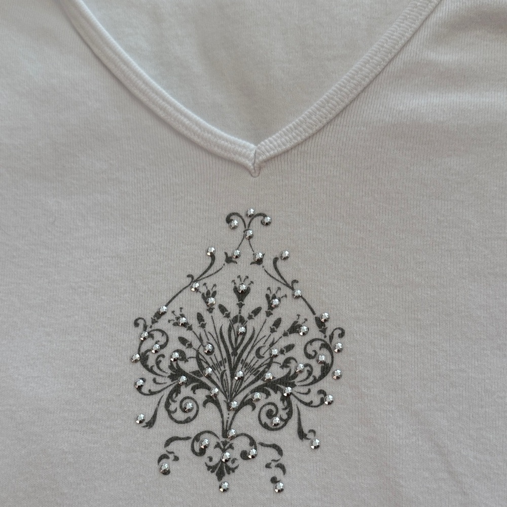Derek Heart White Tank Tops M - Picture 4 of 10